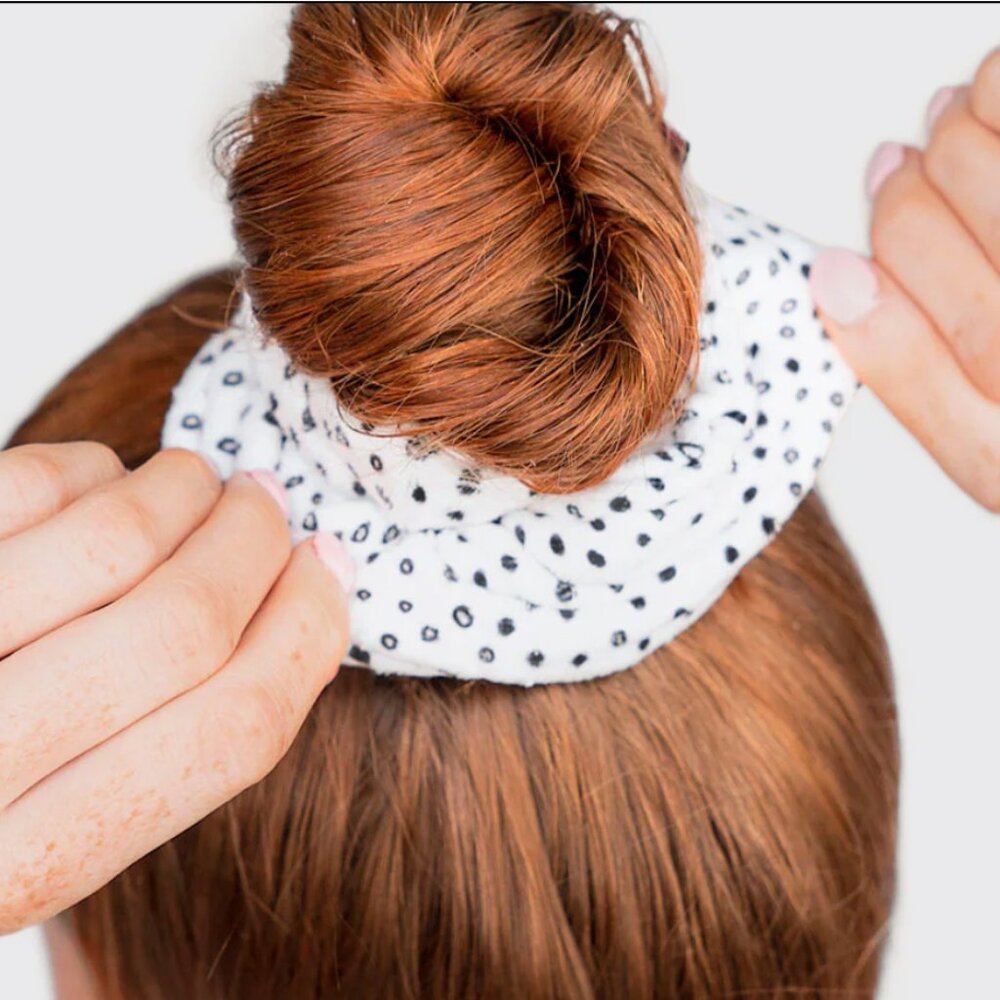 NEW KITSCH Micro Dot Microfiber Quick-Dry Towel Scrunchies 2pc Set